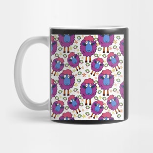 Kooky Sheep Pattern Mug